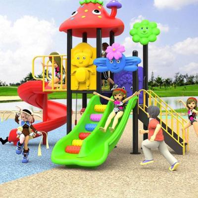 China Easy Installation Children Amusement Park Outdoor Playground Kids Plastic Water Slide Big Adventure For Sale for sale