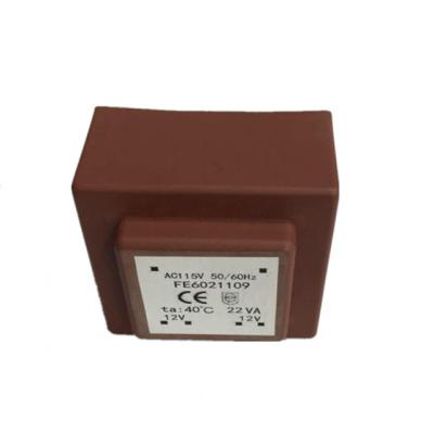 China EI30 2.3VA-2.8VA AUDIO PCB Mount 230V/115V Primary 12V Secondary 12V Encapsulated Transformer for sale