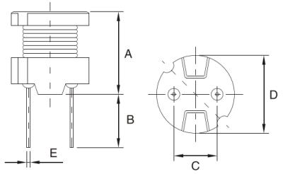 China PCB 1mh Drum Core Inductor High Frequenncy Ferrite Core Power Inductor for sale