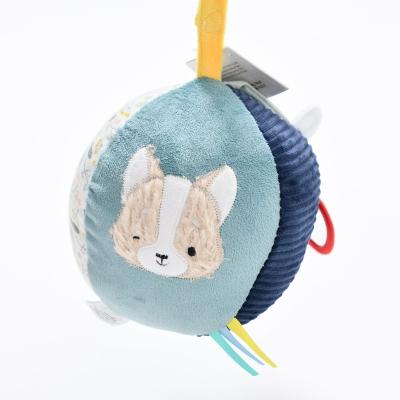 China Cute Dog Fashionable Stress Relief Toy Cute Dog Fashionable Stress Relief Funny Plush Toy Plush Activity Ball Baby Educational Premium Colorful Ball for sale