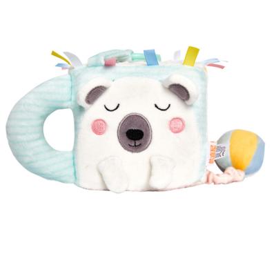 China Eco-friendly material multi-functional animal soft pacification baby plush sheep activity cube toy cute cube for sale