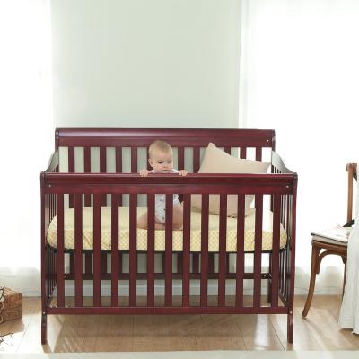 China Amazon traditional hot selling cheap kids bed excellent quality baby cribs wooden baby crib set wholesale for sale