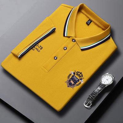 China 100% Anti-Wrinkle Quality Cotton Men's Golf Polo Shirt Blank T-shirts Embroidered Logo Plain Short Sleeve Casual for sale