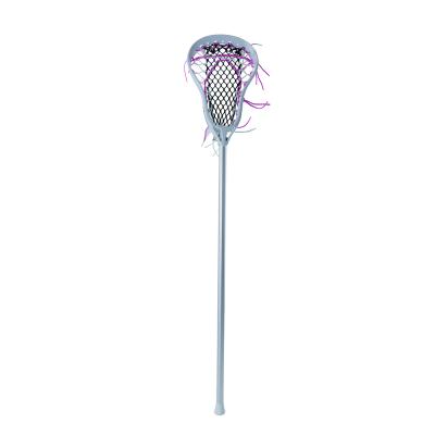 China Lacrosse Game Womens Lacrosse Sticks For Beginners Mesh Strung Head And Metal Grip / Shaft for sale