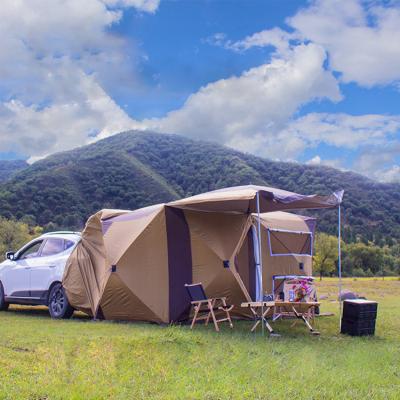 China Straight Tying Type SUV Outdoor Car Extension Tent Car Side Rear Camping Tent With Canopy Visit Anti-mosquito Auto-motor Sunshade for sale