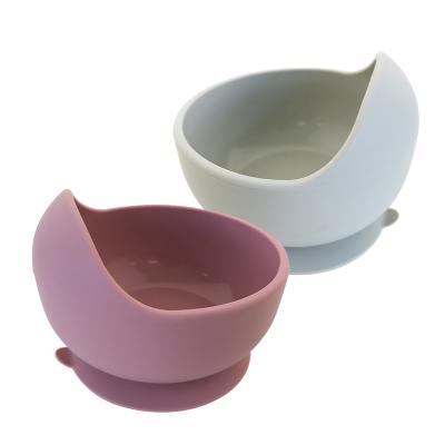 China Feeding Bowl BPA Maker Silicone Baby Bowl Silicone Baby Suction Place Mat Silicone Free Baby Food Bowl for sale