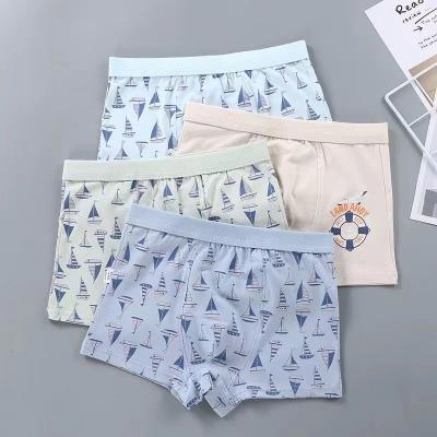 China 4PCS Breathable Children Underwear Kids Panties For Boys Toddler Briefs Teenager Shorts Boxers Underpants for sale