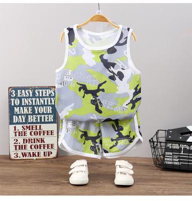 China Wholesale Chinese Style Summer Children Kids Clothes Short Sleeve Baby T-shirt Boys Clothing Set COTTON for sale