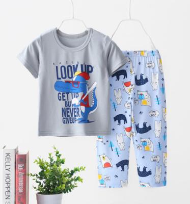 China 2022 Summer QUICK DRY Baby Clothing Sets Comfortable Short Sleeve Cartoon Kids Pants Boy Girl Clothes Sets for sale