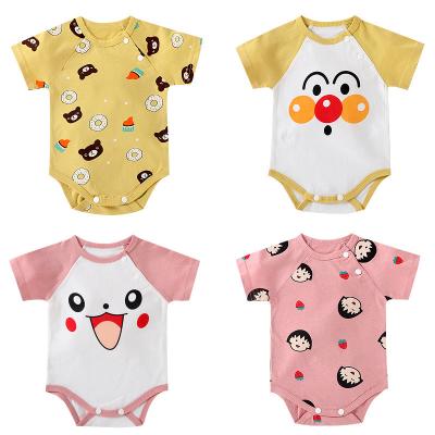 China 2021 Wholesales Romperbaby Mesh Baby Rompers Summer Boys Summer Cheap Newborn Cute Rompers 100%Cotton Fabric Anti-Static Breathable Clothes for sale