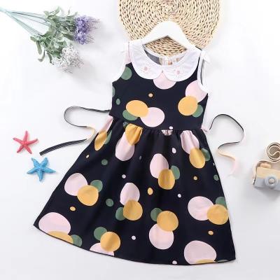 China Anti-wrinkle baby dress design 2022 whey silk prints ruffle dress with lace design smocked newborn baby skirts for sale