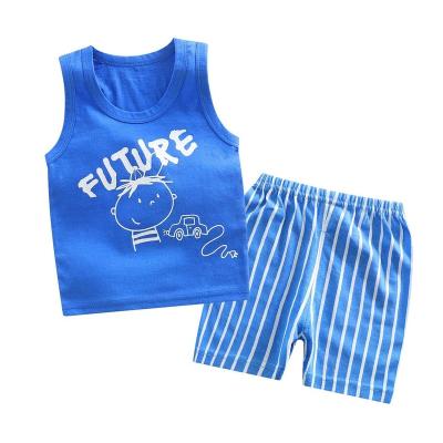 China Breathable Summer Kids Boutique Outfits Fashion Cotton Shorts Sleeve Clothes for sale