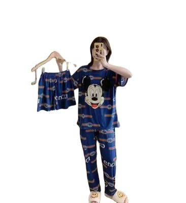 China QUICK-DRY the lovely girl cartoon round collar of all kinds of styles pajamas suit occupying the home group for sale