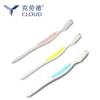 China Bendable Plastic Stainless Steel Dermaplaning DIY Tools Eyebrow Trimmer for sale