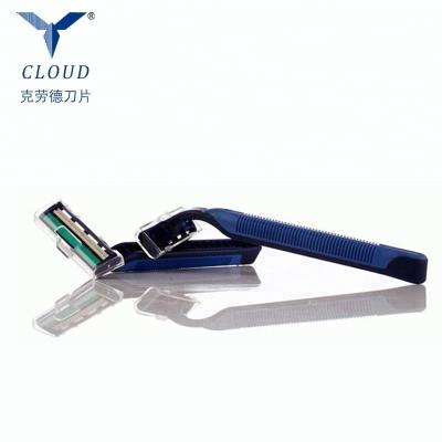 China Twin Blade Barber Supplies Male Used Twin Blade Disposable Razor Company for sale