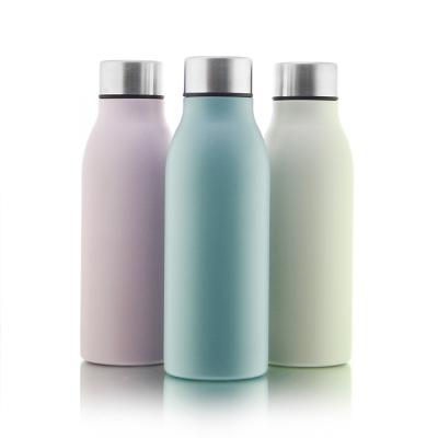 China Customized Eco-friendly Business Logo Double Wall Stainless Steel Vacuum Flask Insulated Thermos Water Bottle for sale