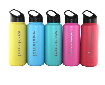 China Sustainable High Quality Eco-Friendly 1.2L Tennis Sports Water Bottles With Custom Logo Double Wall Vacuum Stainless Steel Water Bottle for sale