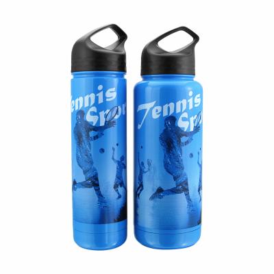 China New BPA Sustainable Portable Eco-Friendly Free Tennis Sports Water Bottles With Custom Logo Double Wall Vacuum Stainless Steel Water Bottle for sale