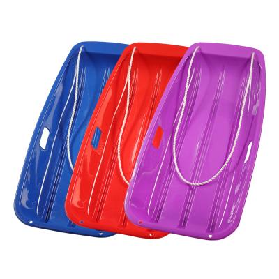 China Quality plastic snow sleds for kids and adult 35inch 88cm with pull ropes for sale