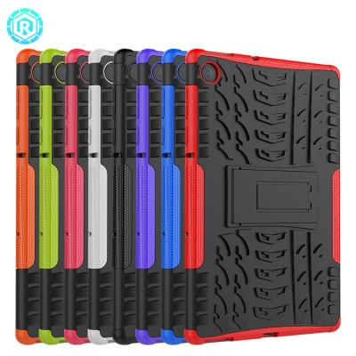 China Foldable Kickstand Protective Shockproof Case with Kickstand Tablet Back Cover for Lenovo M10 Plus for sale