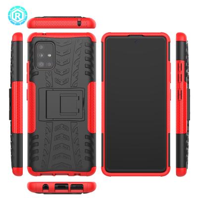 China 2 in 1 & Custom Hybrid TPU PC Phone Case For Samsung Rugged Case Shockproof Back Cover For Samsung A51 5G Phone Case for sale