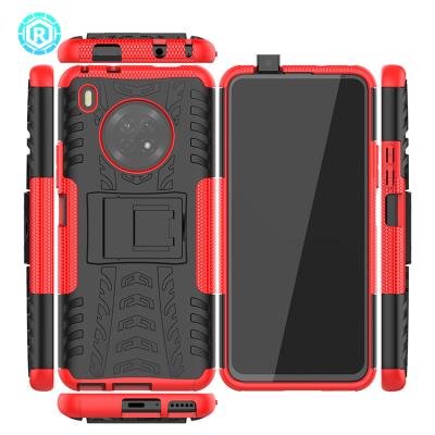 China Dustproof& Hot Selling Shockproof Hybrid Back Cover Kicktsand Phone Case For Huawei Y9A For Huawei Phone Case For Sale for sale