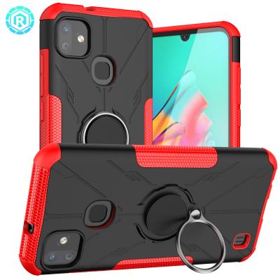 China 360 Rotation Anti-fall Ring Kickstand Mobile Phone Accessories Case For Infinix Smart HD Mobile Phone Cover 2021 For infinix for sale