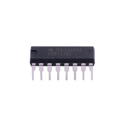 China IC 7-SEG LED DECOD/DRVR 16-DIP Integrated Circuits IC Chip CD4511BE CD4511BE Decoder/CD4511BE Drivers for sale