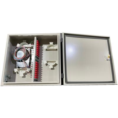 China 48 Core Wall Mount Fiber Distribution Box Outdoor Waterproof 48F LCD Adapter for sale