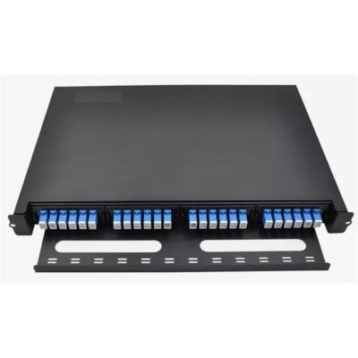 China MPO Optical Fiber Termination Box Splice Patch Panel 24 Port SC Simplex for sale