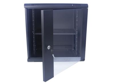 China 12U Glass Door Wall Mount Network Server Cabinet Enclosure 19 Inch 600x450 Rack for sale