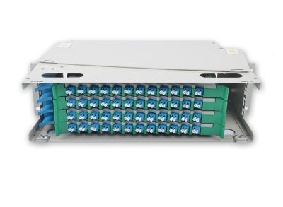 China ODF Optic Distribution Unit Singemode 48 Port Fiber Optic Patch Panel LC for sale