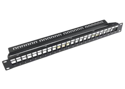 China RJ45-Comité van het Netwerkflard 24 Haven1u Hoeksteen C5/C5E C6 met Mangement-Bar Te koop