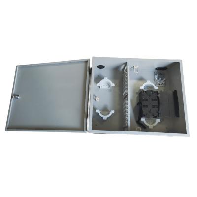 China 72/144Core SC/LC/FC/ST Wall Mount Fiber Enclosure APC/UPC Grey Patch Panel for sale