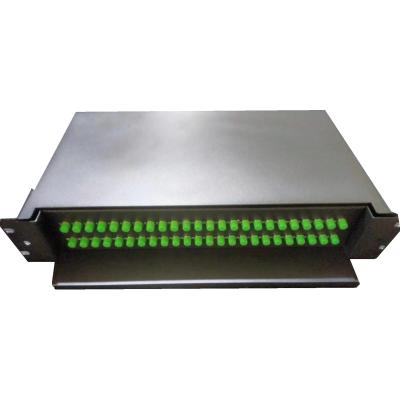 Cina 48C FC APC Sliding Rack Mount Optical Patch Panel con G652D/G657A1 in vendita