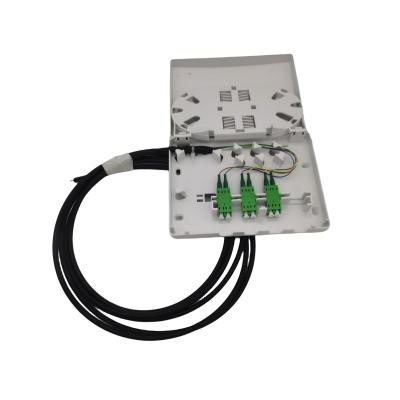 China 6 Ports Compact Fiber Termination Box Kit Depending On Chosen Wall Outlet for sale