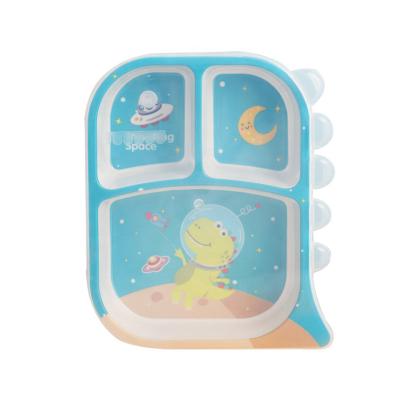 China High quality bamboo fiber kids lunch box melamine bento cartoon canten with pp lid for baby for sale