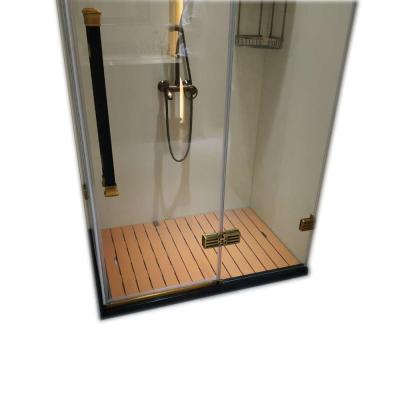 China Modern Plastic Wooden Shower Tray Anti-Slip Shower Bottom For Shower Room for sale