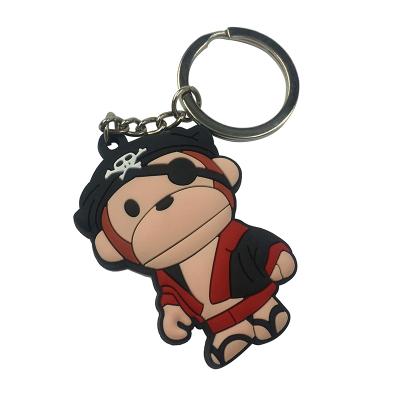 China Key Souvenir Gifts Promotion Cartoon PVC Pendant Jewelry Bag Key Chain Cute Mobile Phone Ornaments Event Gifts for sale