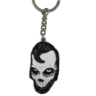 China High quality black and white style of metal thriller for young metal key chain for sale