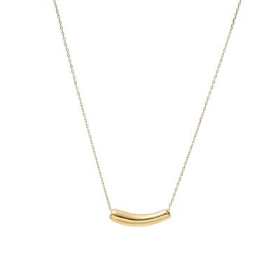 China Long Wild Titanic Steel Necklace Chain INS Cold Wind Snake Simple Brass Female Bone Chain Necklace for sale