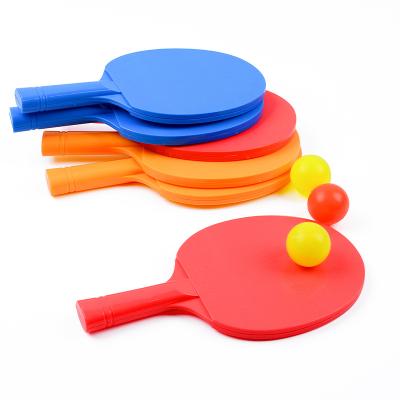 China Table tennis racket set for beginners, kids plastic table tennis racket toys 160*152mm for sale