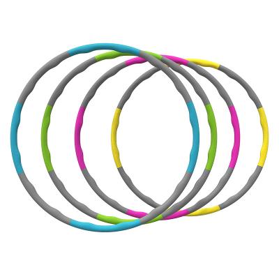 China Eco-friendly PP+Sponge Fitness Exercise Plastic Detachable Sports Ring Hoop For Adults for sale