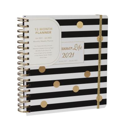 China Custom Spiral Planner Eco-Friendly Spiral Notebook Hardcover Weekly Planner for sale