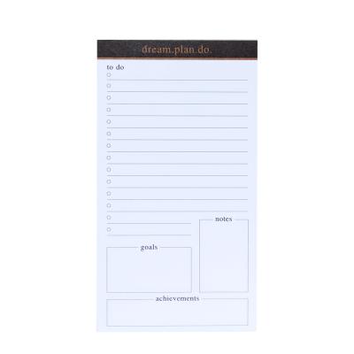 China Wholesale Custom Memo Pad Portable Daily Weekly Planner Pad for sale