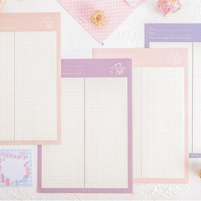 China Square grid note b5 paper student message notepad self-adhesive study note plan version for sale