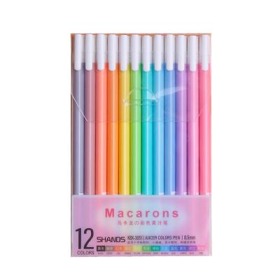 China Normal Soft Color Pen Suit Fine Tip Gel Pens 12 Pack Multicolor Gel Pen for sale