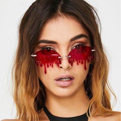 China Light Europe And The United States Stage Show Sunglasses Internet Celebrity Hundred Tower Foreign Funny Tears Sunglasses for sale