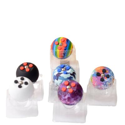 China Safety Mini Finger Toys Stress Relief Toys Colorful Puzzles Decompression Cut Out Magic Cubes Ball Toys In Moving Person for sale