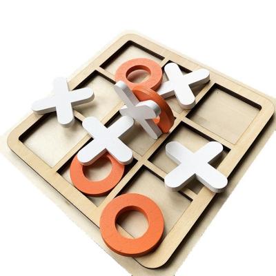 China DIY Practice Tic Tac Toe Puzzle and Play Set Educational Wooden Alphabet Puzzle Toys - 2 & for sale